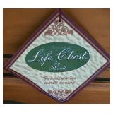 LL-BR2 - Powell Life Chest Wooden Memory Box With 2 Journals