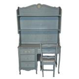 LL-ST - Vintage Williams Furniture Corp Hutch Desk & Chair Set