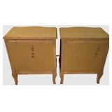 LL-BR1 - Pair of Vintage French Provincial Style Nightstands