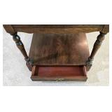 LL-BR2 - Vintage Wood End Table With Drawer