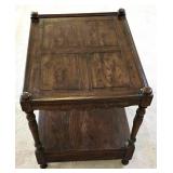 LL-BR2 - Vintage Wood End Table With Drawer