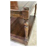 LL-BR2 - Vintage Wood End Table With Drawer