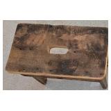 LL-BR2 - Vintage Wooden Stool Set (Lot of 3)