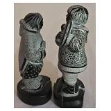 LL-BR1 - Boma Inuit Soapstone Figures (Lot of 2)