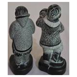 LL-BR1 - Boma Inuit Soapstone Figures (Lot of 2)