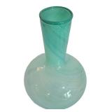 LL-BR1 - Vintage Rainbow Glass Blue Genie Style Decanter & Coordinating Decor