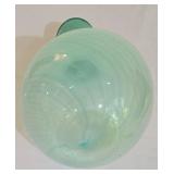 LL-BR1 - Vintage Rainbow Glass Blue Genie Style Decanter & Coordinating Decor