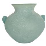 LL-BR2 - Murano Blue Vase, Painted Bird Vase & 4 Faux Lily Sprigs Mixed Lot