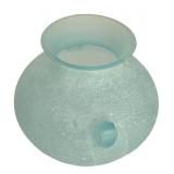 LL-BR2 - Murano Blue Vase, Painted Bird Vase & 4 Faux Lily Sprigs Mixed Lot