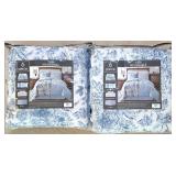 LL-BR2 - Twin Floral Toile 6-Piece Bed Ensemble (Lot of 2)