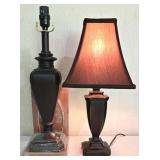 LL-BR2 - Mix N Match New Bronze Table Lamps With Shade (Lot of 2)
