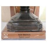 LL-BR2 - Mix N Match New Bronze Table Lamps With Shade (Lot of 2)