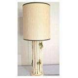 LL-BR2 - Bamboo Design Table Lamp With Fabric Shade