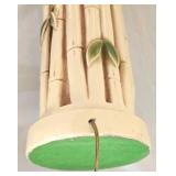 LL-BR2 - Bamboo Design Table Lamp With Fabric Shade