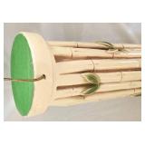 LL-BR2 - Bamboo Design Table Lamp With Fabric Shade