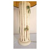 LL-BR2 - Bamboo Design Table Lamp With Fabric Shade