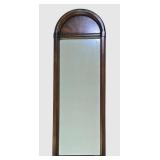 LL-BR2 - Vintage Butler Specialty Demilune Console Table & Pier Mirror