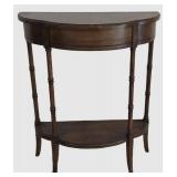 LL-BR2 - Vintage Butler Specialty Demilune Console Table & Pier Mirror