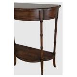 LL-BR2 - Vintage Butler Specialty Demilune Console Table & Pier Mirror
