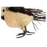 LL-FR - Straw and Twig Owl Figurines (Lot of 3)