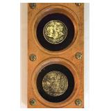 LL-FR - Decorative Key Shadow Box and Medallion Frame Mixed Lot