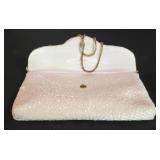 LL-FR - Beaded & Clemente Ivory Clutch Handbags (Lot of 2)