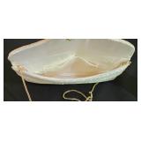 LL-FR - Beaded & Clemente Ivory Clutch Handbags (Lot of 2)