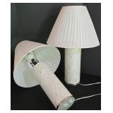 LL-FR - Litesun A-2165T Marble Tile Table Lamps Pair
