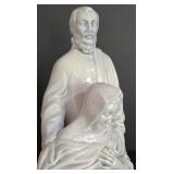 LL-FR - Ceramic Holy Family & Angel Figures Mixed Lot of 3 Pieces