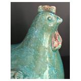 LL-FR - Enesco Floral Chicken & 2 Other Decorative Chickens Mixed Lot