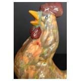 LL-FR - Enesco Floral Chicken & 2 Other Decorative Chickens Mixed Lot