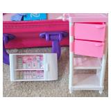 LL-BR1 - Vintage Barbie Suitcase Mixed Lot With Accessories & Furniture