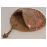 LL-BR1 - Terra Cotta Wall Vase, Wall Pocket & Dish (Lot of 3)
