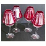 LL-BR1 - Decorative Christmas Trees & Glass Candle Holders Mixed Lot