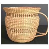 LL-FR - Wicker Shelf Unit, 4 Baskets & Woven Pitcher Mixed Lot