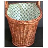 LL-FR - Wicker Shelf Unit, 4 Baskets & Woven Pitcher Mixed Lot