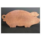 LL-FR - Pig Shaped Cutting Board & Pig Motif Wall Hanging Mixed Lot