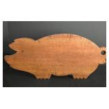 LL-FR - Pig Shaped Cutting Board & Pig Motif Wall Hanging Mixed Lot