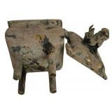 LL-ST - Vintage Cast Iron Censer Incense Burner With Foo Dog Lid