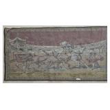 LL-ST - Vintage Textile Bullfight Wall Tapestry