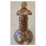 K - Vintage Amber Glass Pitchers, Carafe, Sugar & Creamer, Salt & Pepper Shakers Mixed Lot