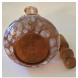 K - Vintage Amber Glass Pitchers, Carafe, Sugar & Creamer, Salt & Pepper Shakers Mixed Lot