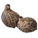 K - Ceramic Bird Figurine Trio UCG Marked