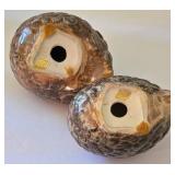 K - Ceramic Bird Figurine Trio UCG Marked