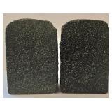 K - Ethnic Stone Bookends & Wooden Platter Mixed Lot