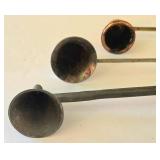 K - Vintage Brass Candle Snuffers & Wick Trimmer (Lot of 3)