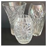 K - Crystal Vase Trio