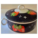 K - Vintage Georges Briard Strawberry Denim Casserole Mixed Lot