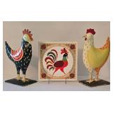 K - Chicken Decor Mixed Lot 6 Pieces
