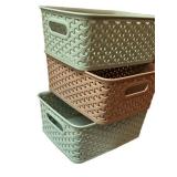 Storage Baskets Mixed Lot - Curver & Room Essentials (8 Pieces)